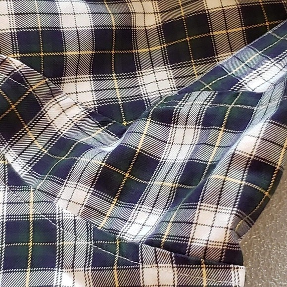 Duluth Trading Co Mens 2XLT Plaid Cotton Shirt Tall Button Long Sleeve Blue - Picture 6 of 8